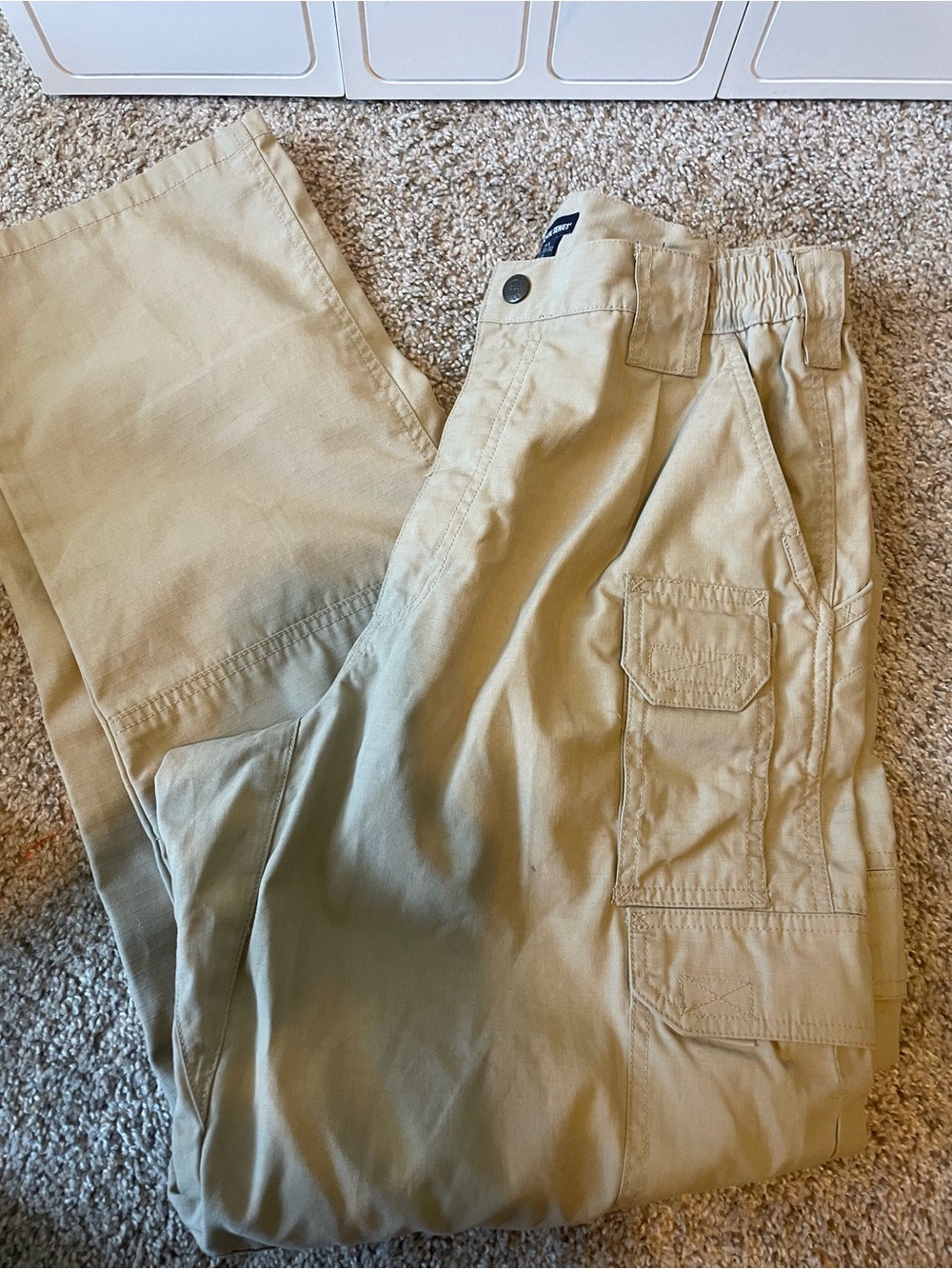 5.11 Tactical Khaki Cargo Pants with Elastic Waist